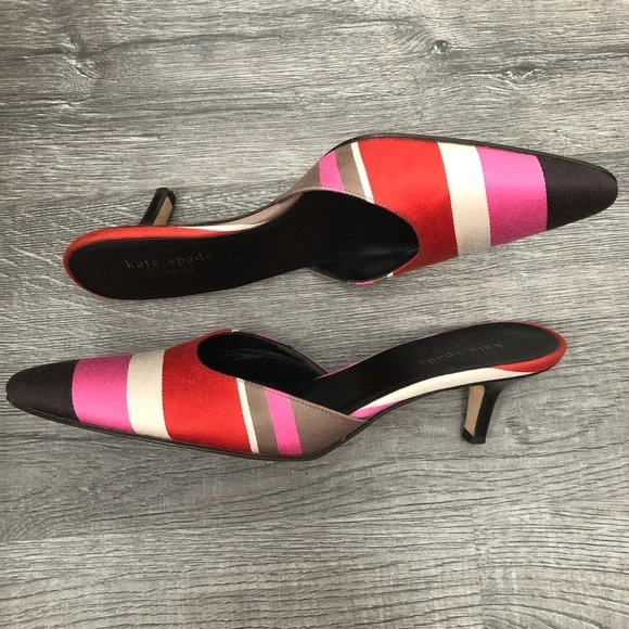 Vintage Kate Spade Mules Kitten Heels - Picture 5 of 8